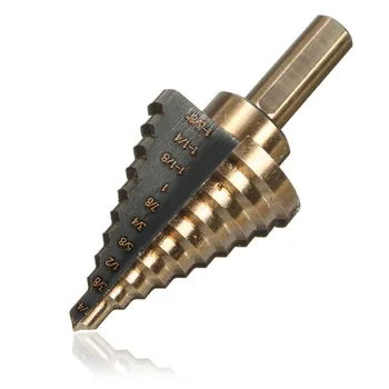 

1PC 1/4" to 1-3/8 Hss Cobalt Large Step Drill Bit Power Tools Universal Shank Mul Tiple Hole For Metal Plastic Fiberglass Best