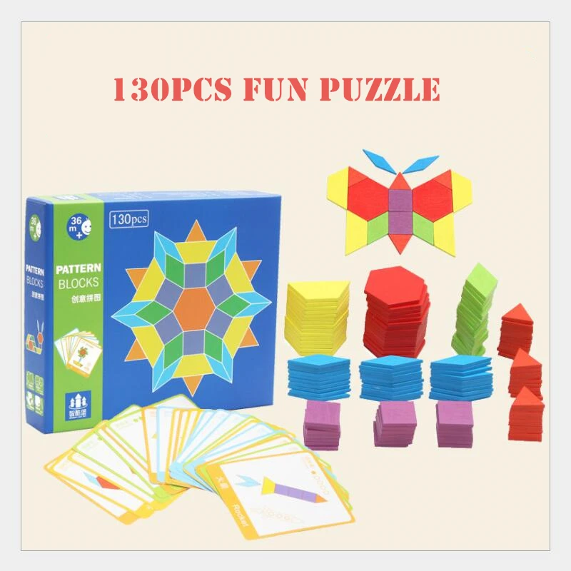 

Intelligence Puzzle Fun puzzle wood Tangram puzzle free shipping