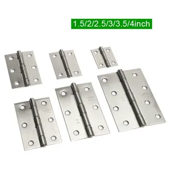 

20 Pcs Durable Holes Door Connector Accessories Furniture hinge Stainless Steel Repair Jewelry Box Window Cabinet hinge