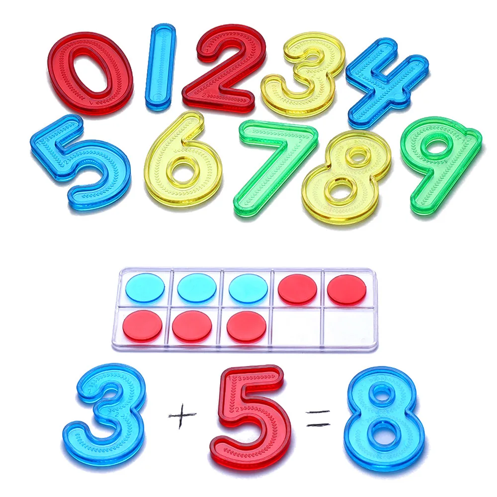 matemática brinquedos conjunto número de matemática transparente