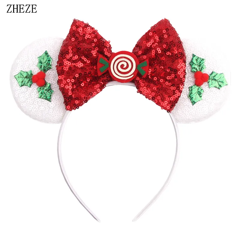 Nieuwe Weihnachten Maus Ohren Stirnband Für Mädchen Frauen Haarband Santa Claus Festival Party DIY Haar Zubehör Großhandel – Detail 23