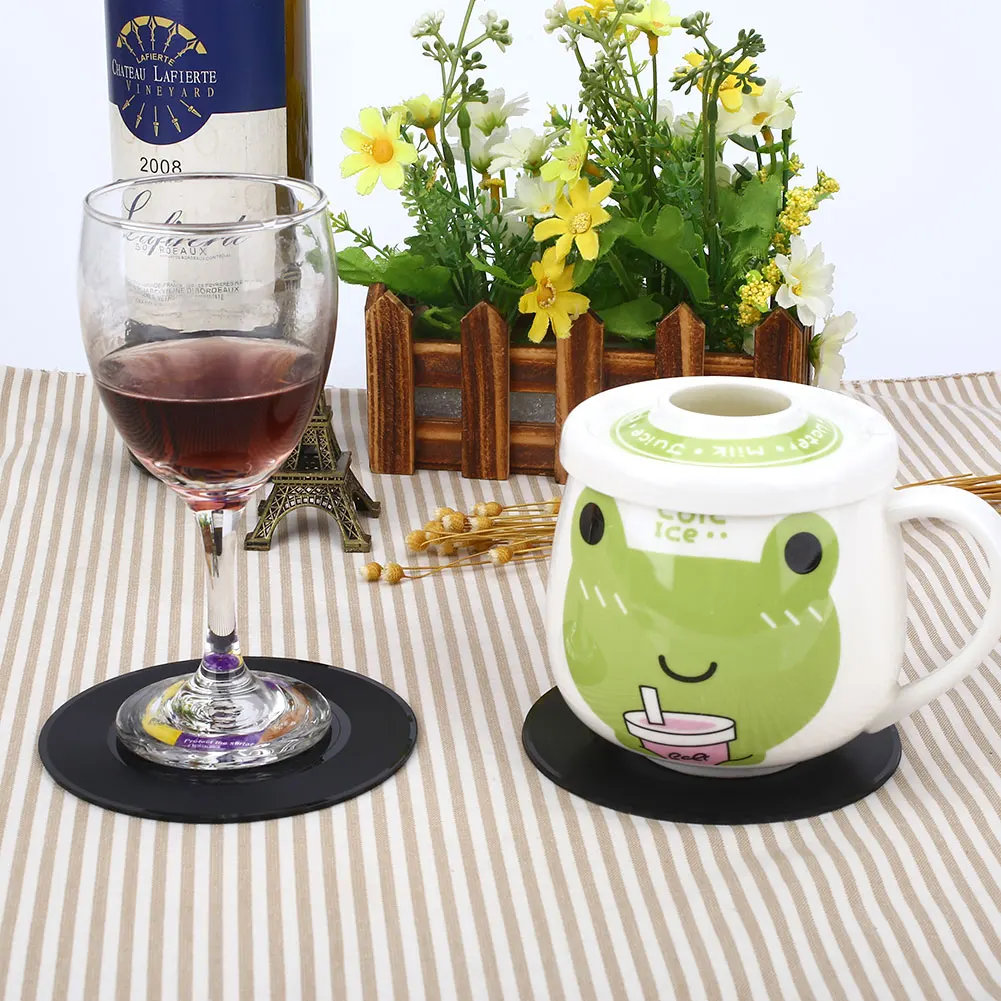 Coaster Records Cup черный коврик для посуды 4 шт. CD смолы домашний моющийся кофе