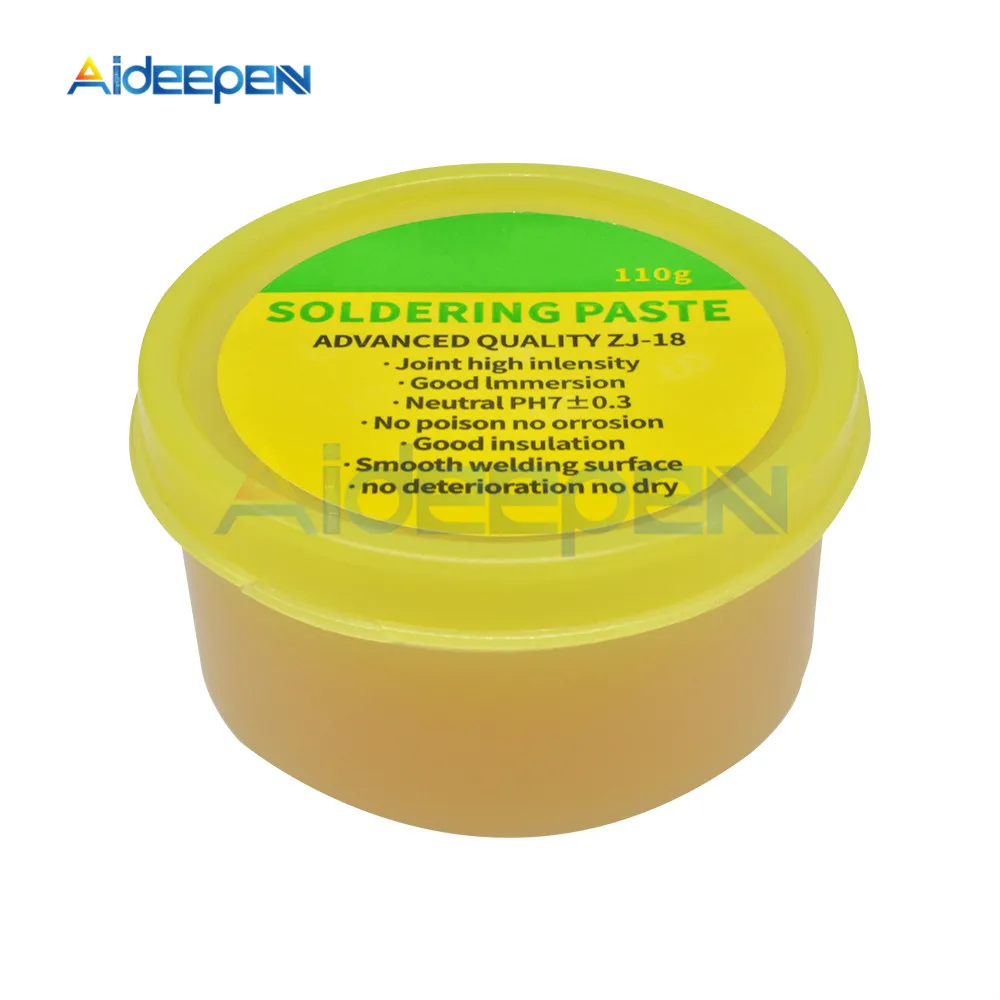 ZJ-18 110g Solder Paste Flux Yellow Paste Solder Flux Soldering Paste ZJ-18 BGA SMD SMT IC PCB Repair