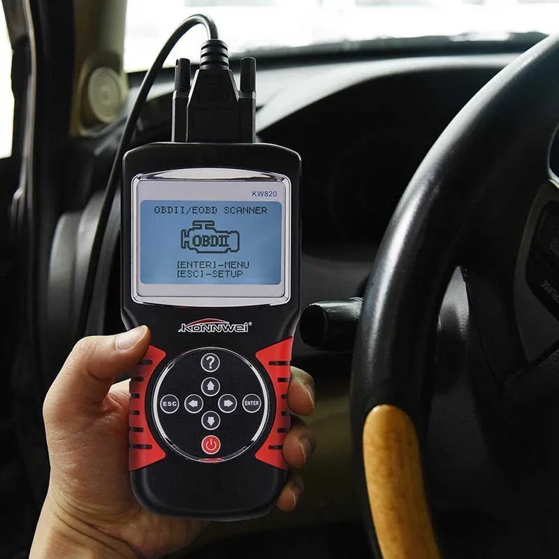 

For KONNWEI KW820 OBD2 Auto Diagnostic Scanner Handheld Portable Car Diagnostic Engine Checking On-Board Monitoring