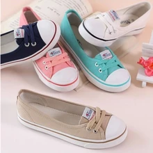 

Classics Designer Canvas Shoes Women Flats Casual Loafers Woman Boat Shoes Vulcanize High Quality Spring Autumn Student Trainers