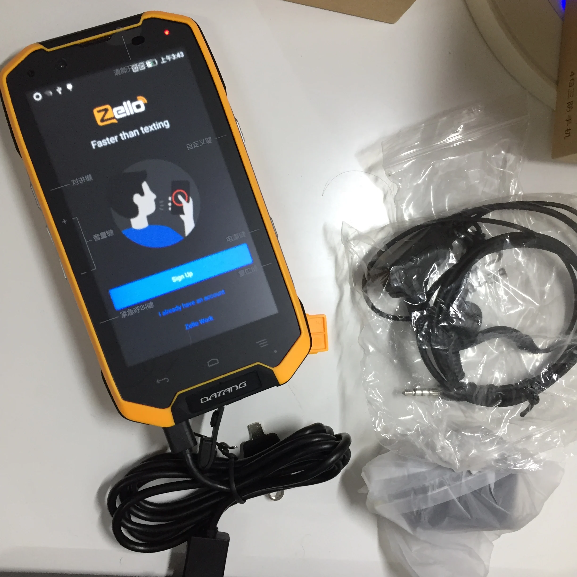 

zello radio poc Waterproof IP68 4g sim+WIFI+GPS+ bluetooth walkie talkie