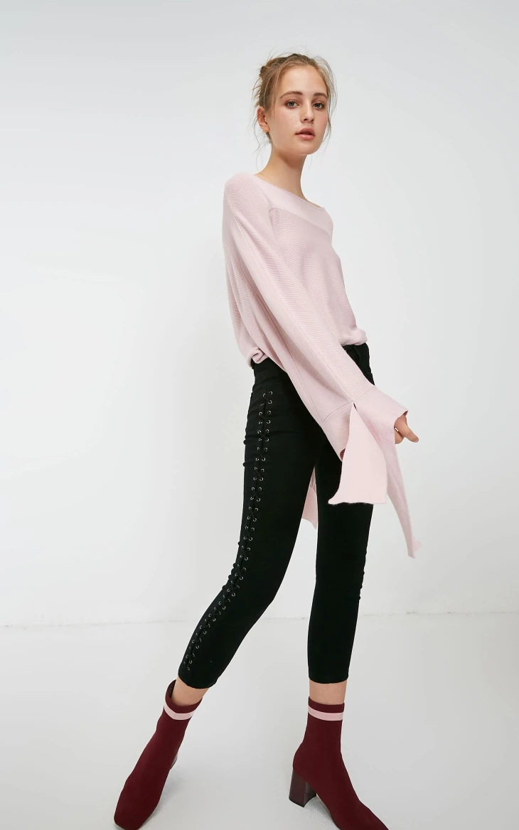 Vero Moda Новое поступление женские джинсы капри со средней талией на шнуровке | 31836I505