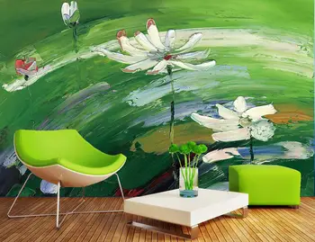 

[Self-Adhesive] 3D White Lotus WG446 Wall Paper mural Wall Print Decal Wall Murals Belly