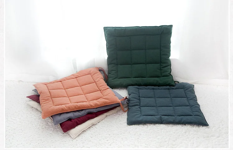 Linen Japan Style Seat Cushion Home Kitchen Dining Chair Office Breathable Pad Decorative Tatami Sitting Floor Pillow Padding