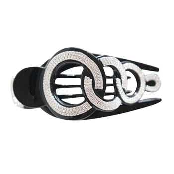 

Women Fashion Rhinestone Fish Mouth Hair Clip Duckbill Hairpin Styling Tool