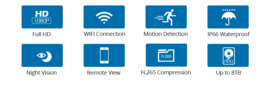 Fuers 4CH CCTV камера, система безопасности, комплект, wifi, Беспроводной NVR комплект, 1080P IR, ночное видение, уличная ip-камера, комплект видеонаблюдения