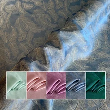 100 см* 114 см элегантная ткань с перьями из натурального вискозного шелка жаккардовый материал для платья