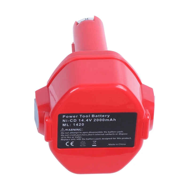 Горячая 2.0AH 14,4 V батарея для Makita 1420 1422 194172-2 PA14 Аккумуляторная дрель красный