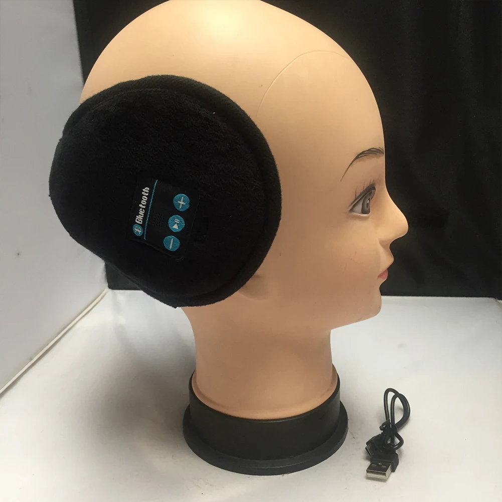 Bluetooth наушники Беспроводная гарнитура HD стерео-гарнитура теплые наушники для катания на лыжах встроенный динамик перезаряжаемый Женский Мужской
