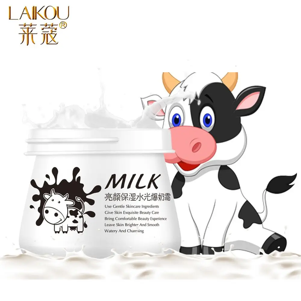 LAIKOU Milk Moisturizing Face Cream Moisturizing Preventing Dryness Oil Control Whitening Day Cream For Face Serum Skin Care