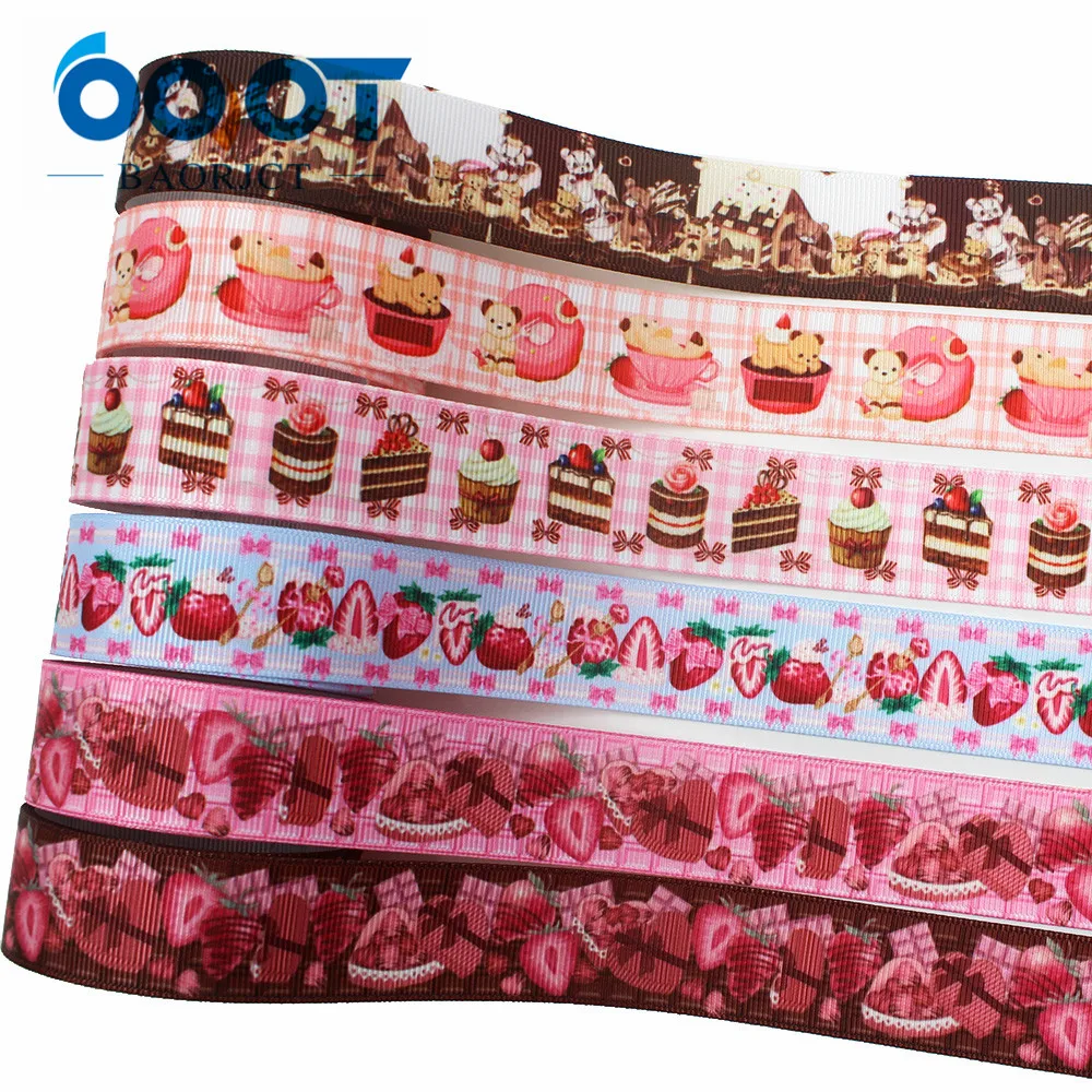 OOOT BAORJCT I-191211-2697, 25 мм, 10 ярдов мультфильм термотрансферные печатные корсажные ленты, лук кепки DIY аксессуары украшения