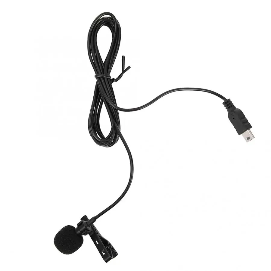 Мини USB стерео внешний микрофон профессиональный микрофон с зажимом для экшн-камеры GoPro Hero 3/3+/4 петличный микрофон для GoPro Hero