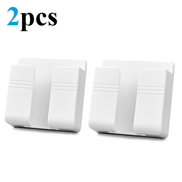 Mounted Organizer Air Conditioner TV Remote Control Storage Box Mobile Phone Plug Holder Multifunction USB Charging Stand