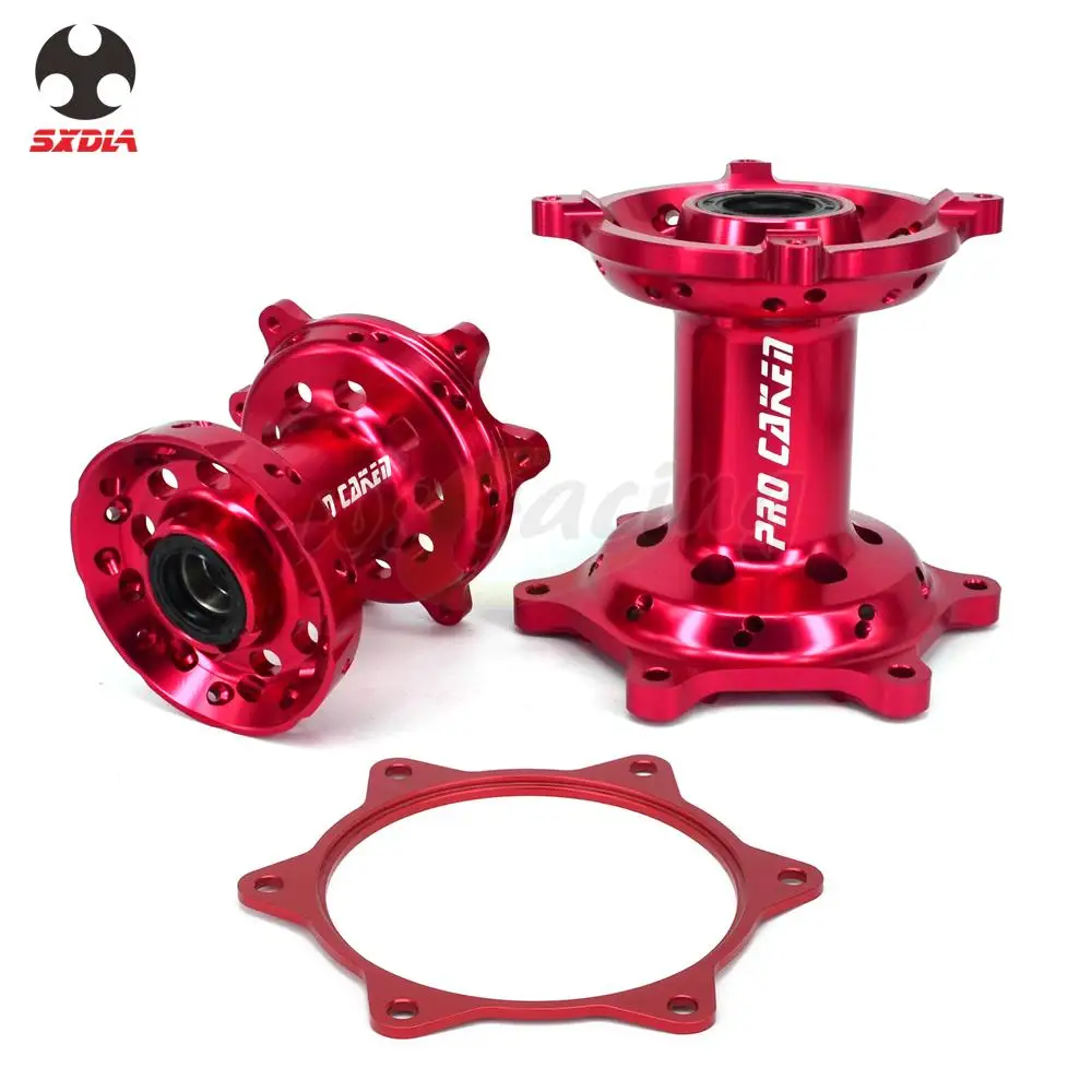 

Motorcycle Red Front Rear Wheel Hubs Rim Spocket Spacer Raiser For Honda CRF250R CRF450R 13 14 15 16