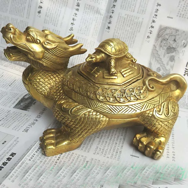 2022 Southeast Asia Good luck Dragon turtle copper Ashtray HOME Company