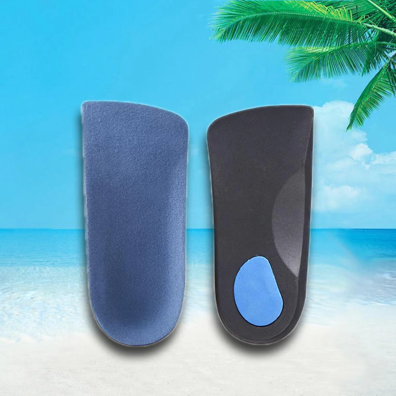 Details about   1 Pair Half Arch Support Orthopedic Insoles For Flat Foot Correct 3/4 Length 