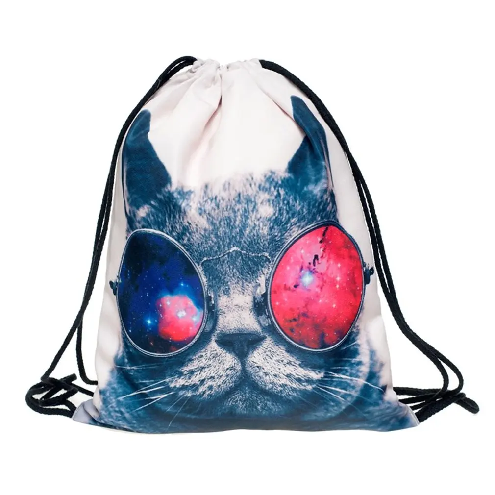 3D рюкзак с цифровой печатью из ткани Оксфорд сумка на плечо модная школьная для