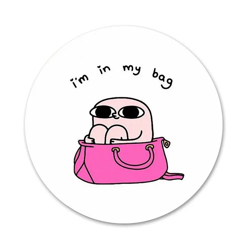 58mm Cute Pink Cartoon Funny Ketnipz Icons Pins Badge Decoration Brooches Metal Badges For Clothes Backpack Decoration Badges Aliexpress