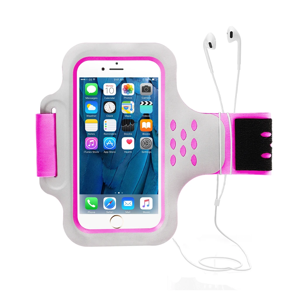 08 Haissky, 5,2 дюймов, спортивные нарукавники для бега iPhone X, XS, 8, 7, 6, 6 S, держатель для телефона для спортзала, фитнеса, для samsung S5, S6, S7, huawei, P9, P10 - Цвет: 08