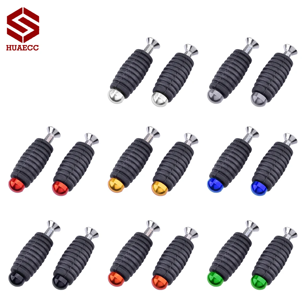 Motorcycle Footrests Pair Motorcycle Gear Shift Brake Lever Toe Pegs Toepegs Pedals M6 Footpegs for Yamaha Kawasaki Honda Ducati Racing Rearset