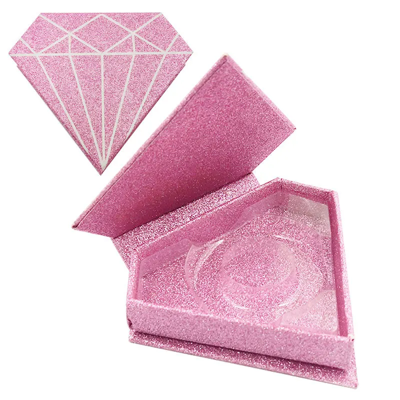 Ресницы с бриллиантами упаковочные коробки ресницы посылка на заказ Чехол для хранения s Макияж Косметический Чехол норка накладные ресницы - Цвет: Line Pink