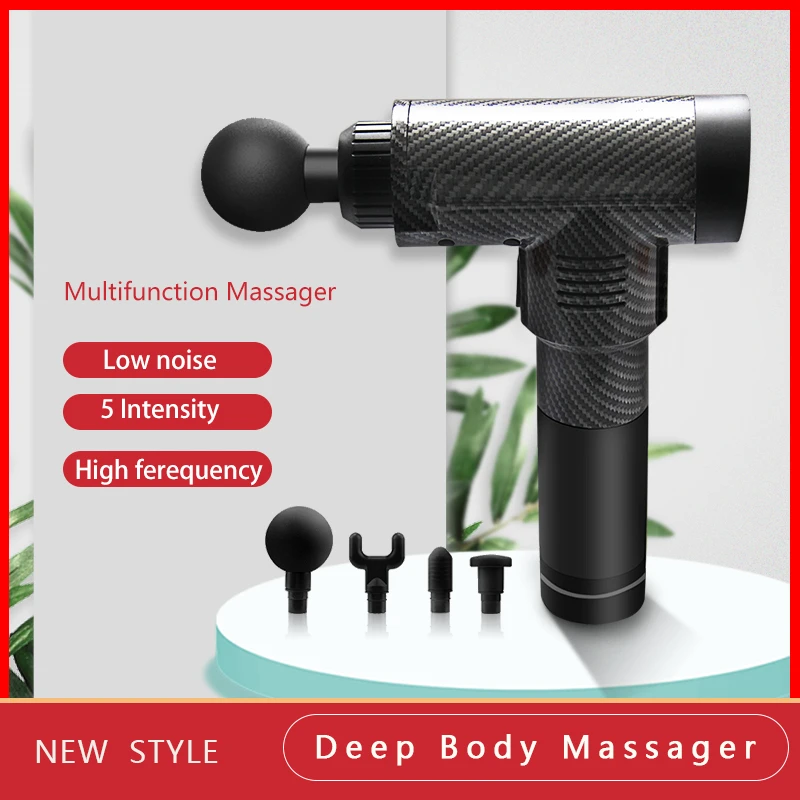 Massage Gun Deep Muscle Relaxation EMS Massager Gun Goyar Yoga Fitness Aid Massage Impact Gun Electric Stimulator Free Shipping