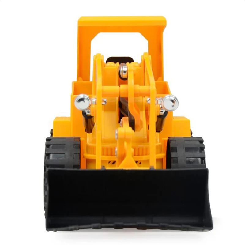 5-Way Remote Control Engineering Vehicle Rechargeable Lighting Simulation Bulldozer Model Plastic Electric Car Children's Toys