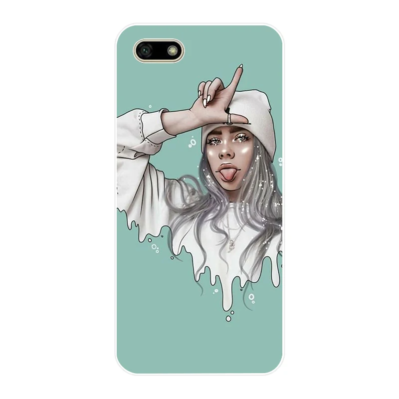 10 16AA Billie Eilish Girl Мягкий Силиконовый ТПУ чехол для телефона для huawei Honor 7A PRO 5,45 5,7 7C 7X Y5 - Цвет: 10