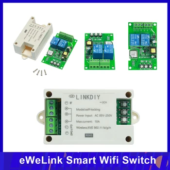 

eWeLink Smart Wifi Switch Universal Module 2CH AC85-250V Wireless Switch Timer Phone APP Remote Control Alexa Google