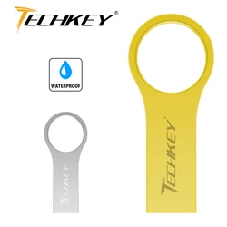 Techkey – clé Usb 128 avec logo personnalisé, support à mémoire de 8gb 16gb 32gb 64GB 2.0 GB, lecteur Flash 