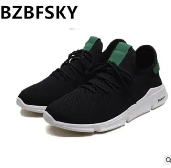 

BZBFSKY 2020 Spring New Men Vulcanize Shoes Men Sneakers Wear-resisting Non-slip Male Footwears Plus Size Tenis Masculino