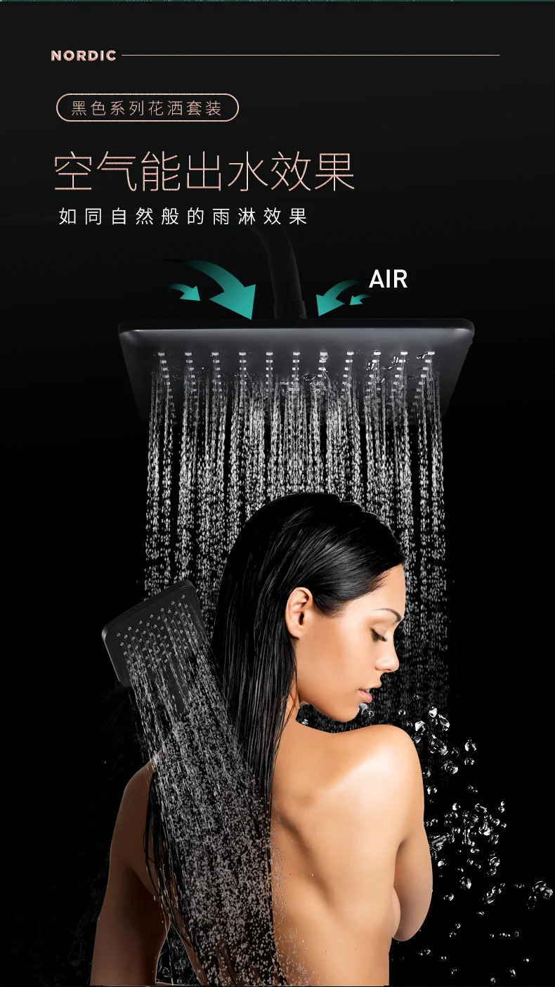 shower system bathroom thermostat faucet shower faucet mixer tap waterfall wall mount thermostatic shower mixer