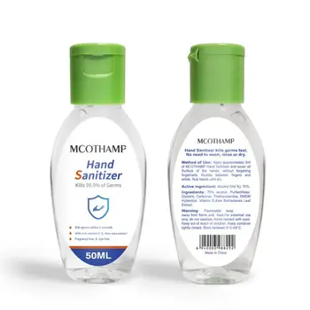 

50ml Disposable Hand Sanitizer Gel Aloe Moisturizing Travel Portable No Clean Refreshing Cleaning Quick Dry Non Irritating Disin