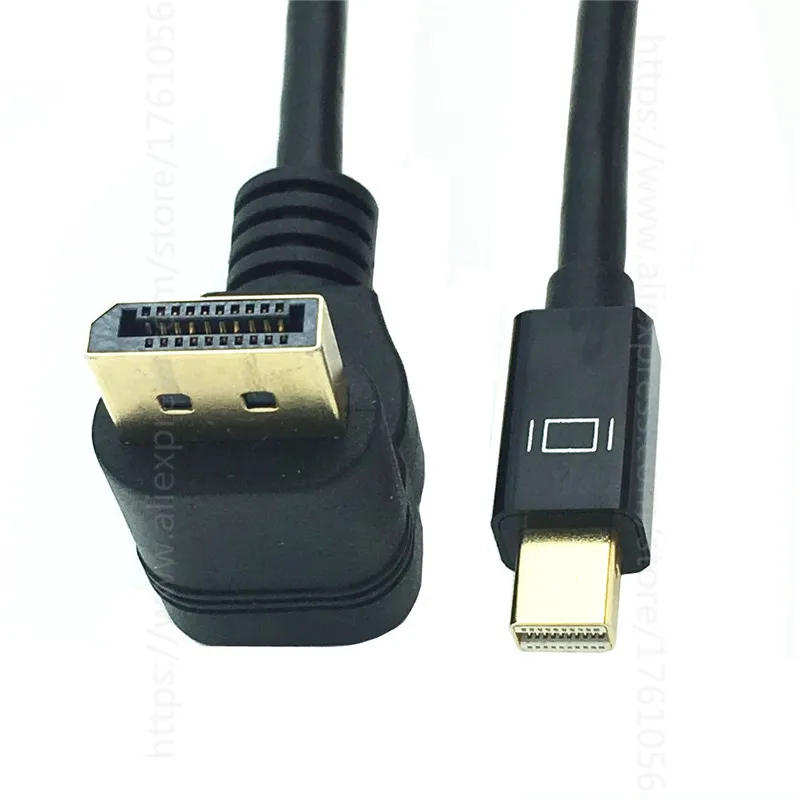 Mini DP кабель 60 Гц 4K (Совместимость с Thunderbolt и DP) прямоугольный 90 градусов Displayport (DP)