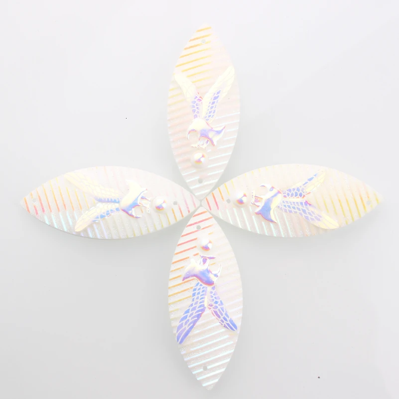 Taidian Hummingbird, Овальные, в виде животных, каучуковые, для женщин, 20*50 мм, пришивные стразы, аксессуары,, 100 шт. и 150 шт - Цвет: R1-10-3