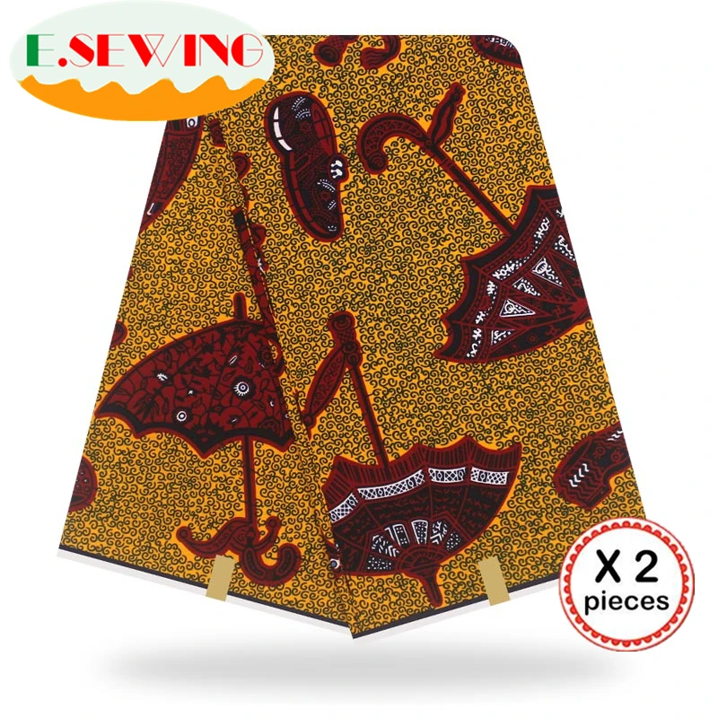 Африканская восковая ткань с принтом Анкара для шитья Анкара африканская ткань 12 ярдов нигерийская хлопковая ткань Гана для платья 90115