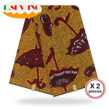 Африканская восковая ткань с принтом Анкара для шитья Анкара африканская ткань 12 ярдов нигерийская хлопковая ткань Гана для платья 90115