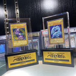 Yugioh – porte cartes en brique verticale KC Grand tournoi, yeux bleus, Dragon blanc, doré, jouets de Table pour enfants, cadeau de noël 
