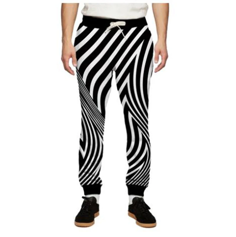 

MODAVELOCE Print Stripes Sweatpants Track Pants Men Gym Trousers Men Joggers Sweatpants Set Men Casual Pants Skinny