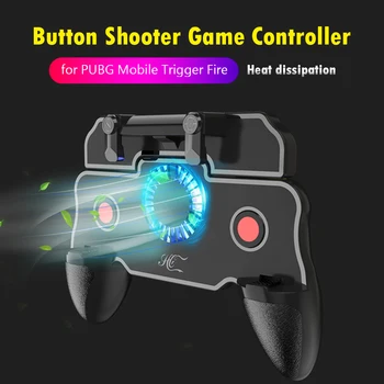 

Mobile Gamepad for PUBG Mobile Trigger Fire Button Shooting Game Controller with Cooler Cooling Fan Radiator for Android
