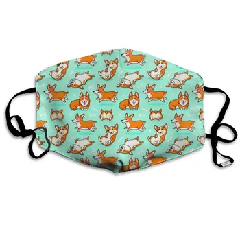 

Corgi Cute Dog print Dustproof and windproof mask, washable and reusable, suitable for outdoor sports