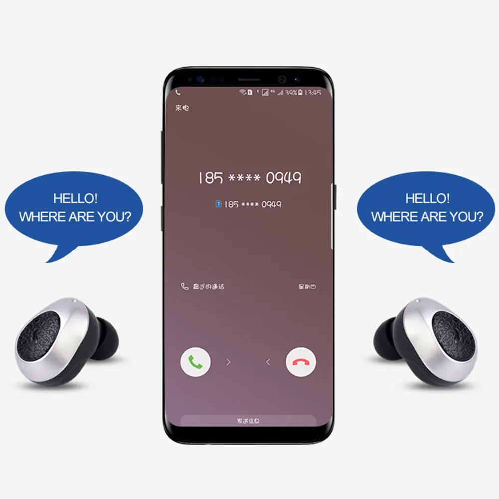 WholesaleBluetooth wireless with charging Box wireless headset wireless headset mens earphone for xiaomi iphone Samsung
