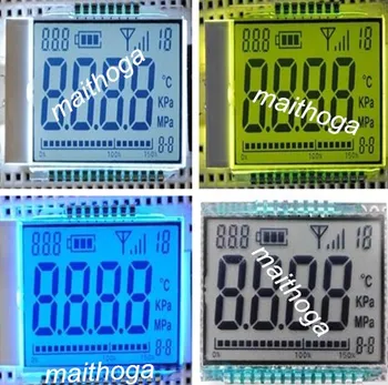 

22PIN 4-Digits Segment LCD Panel 8 Road Dynamic State Drive 3.15V (Blue/Yellow Green/White Backlight)