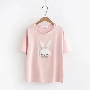 

2018 New Women's T-shirt Print T-Shirts Woman Tee Tops Summer Female T Shirt Short Sleeve Casual Clothing