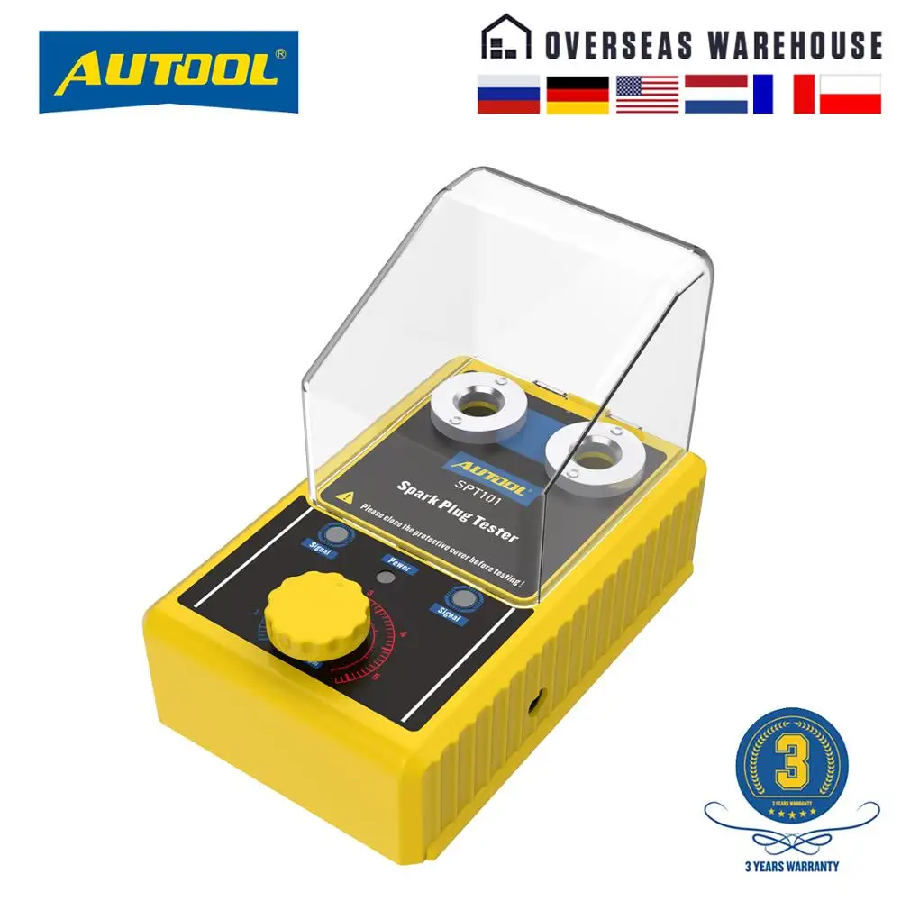 Автомобильный тестер свечей зажигания AUTOOL SPT101 с автоматическим регулируемым